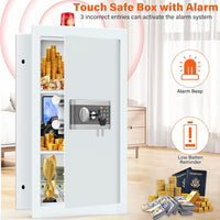 25.6" Tall Fireproof Wall Safe between Studs 16" Centers | Hidden Wall Safe