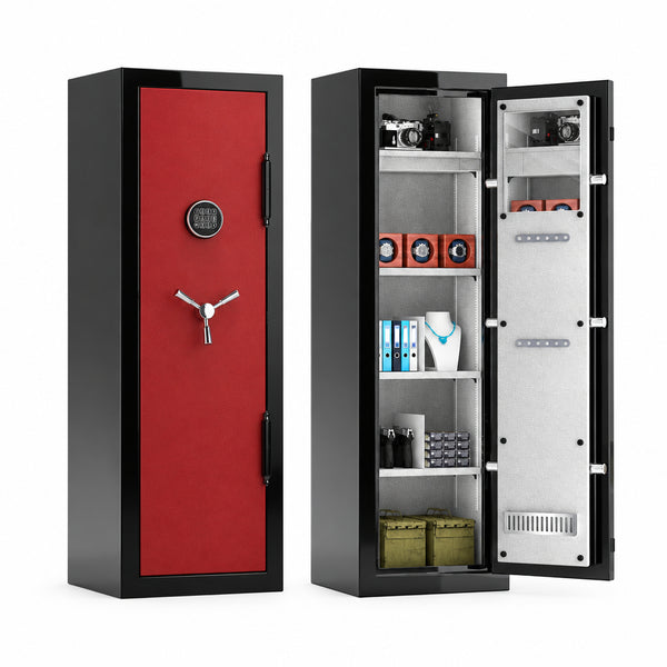 Fireproof Safe Box Built to Protect Valuables, Digital Lock, 40-Minute Fire Protection, 8.12 Cu Ft Capacity