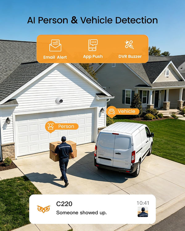 Home Security Camera System Built for 4K Monitoring, 8MP Dome Cameras, 1TB Storage, Night Vision
