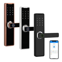 Bluetooth Fingerprint Keypad Touch for Apartment Smart Door Lock Keyless Entry Door Lock for Front Door ,Corrosion-Resistant