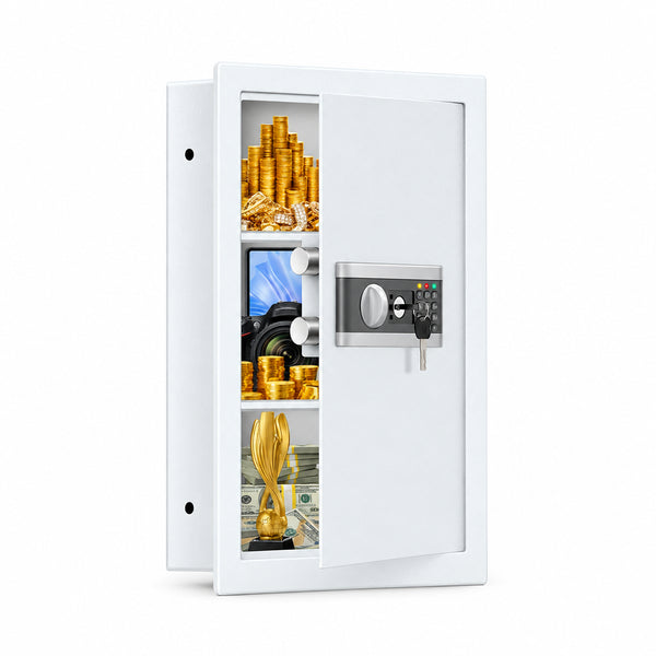 25.6" Tall Fireproof Wall Safe between Studs 16" Centers | Hidden Wall Safe