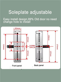 Bluetooth Fingerprint Keypad Touch for Apartment Smart Door Lock Keyless Entry Door Lock for Front Door ,Corrosion-Resistant